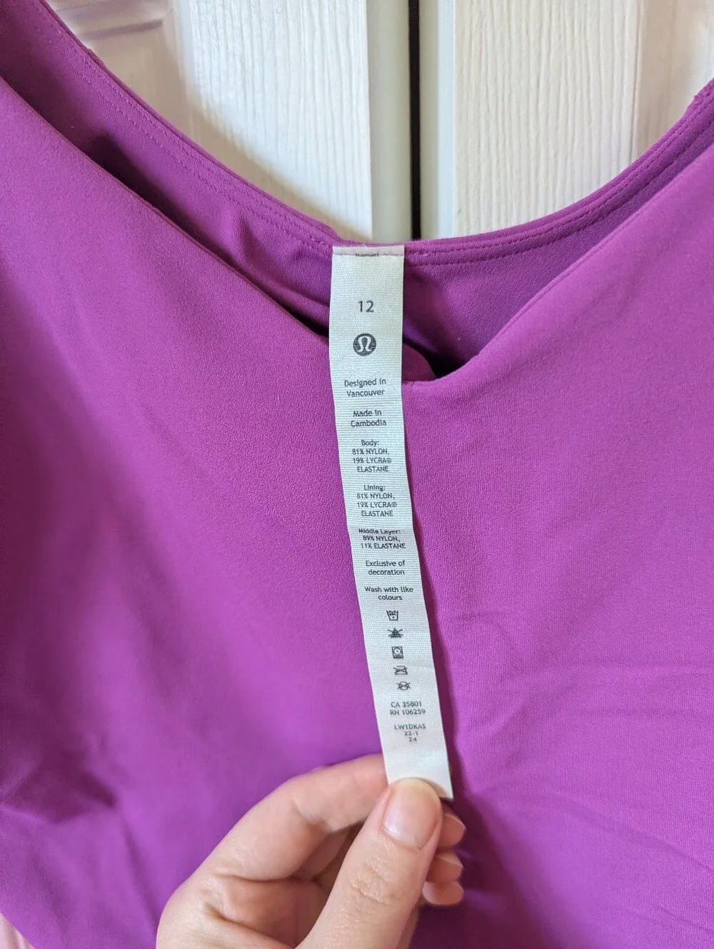 Lululemon Vivid Plum Align Tank - Picture 3 of 3